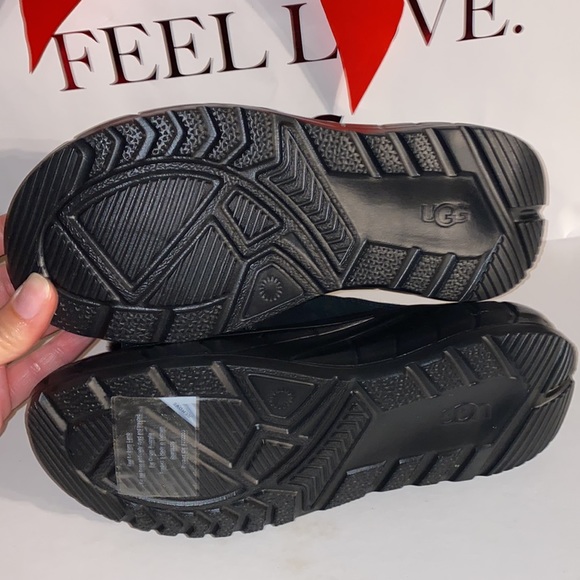 Womens UGG WESTSIDER SLIDES BLACK SUEDE   #6 - Picture 4 of 5